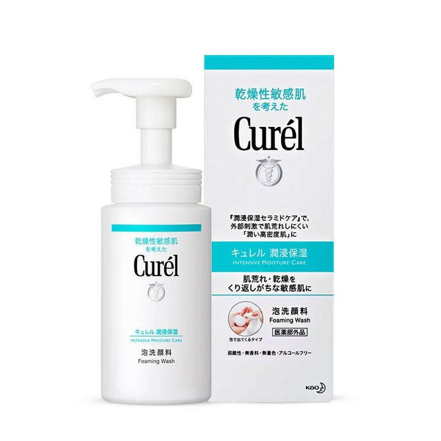 【日版】Curel 珂潤 潤浸保濕豐盈泡沫潔面乳 150ml.