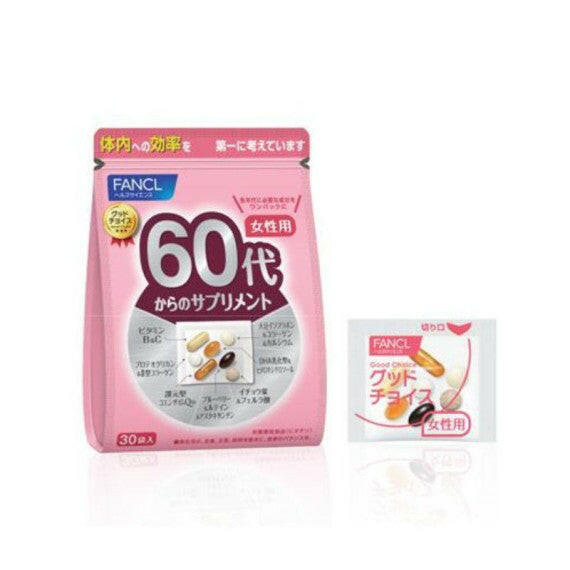 FANCL-芳珂 女士60代 綜合營養維他命補充丸 (30小包, 15-30日分)【平行進口產品】.