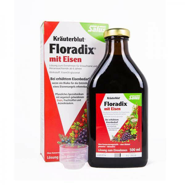 Floradix草本滋補液紅鐵強效滋養提升活力德國進口500ml泰好批網絡直銷