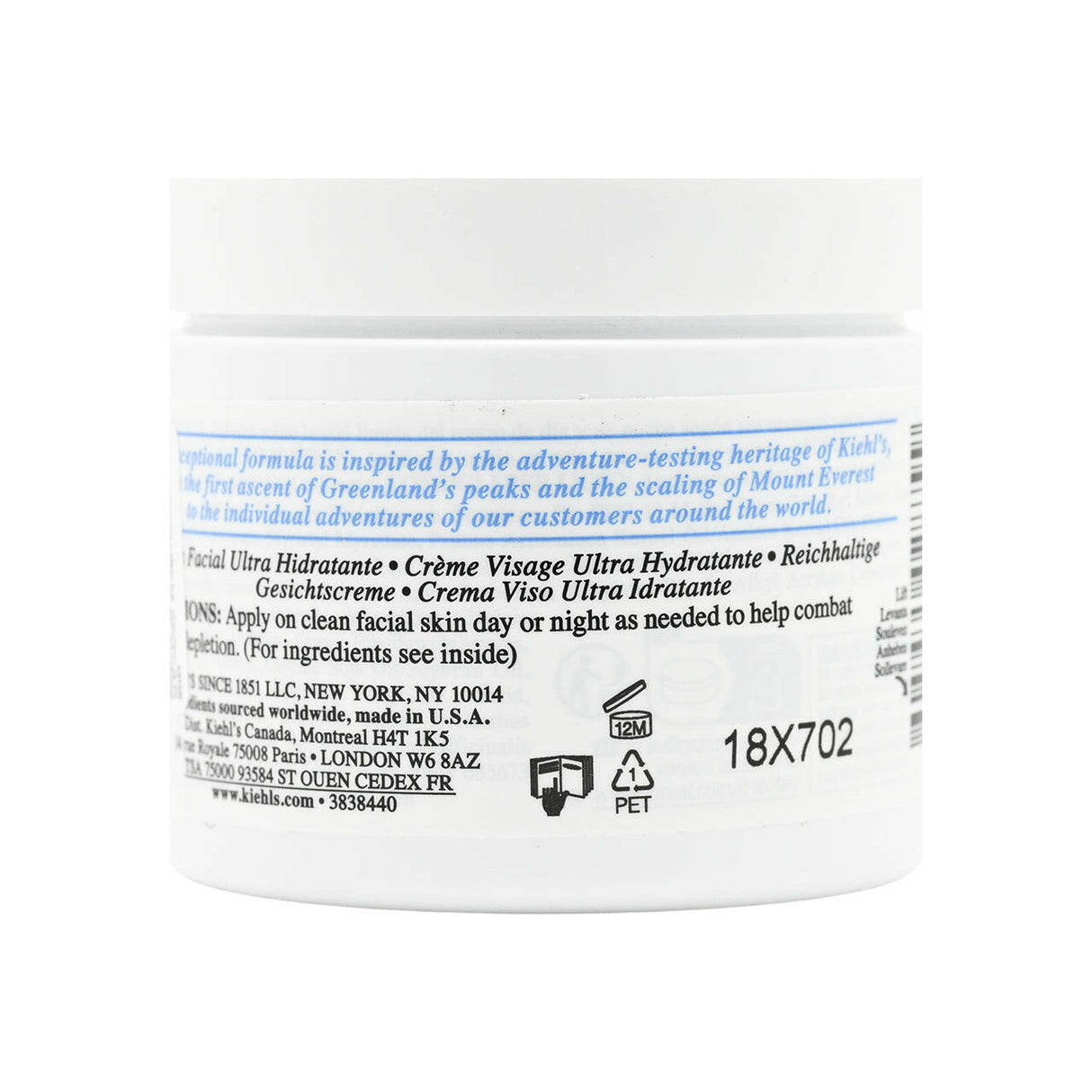 【NEW 3.0 第三代】KIEHL'S 科顏氏 Ultra Facial Cream 125ml 特效保濕乳霜.
