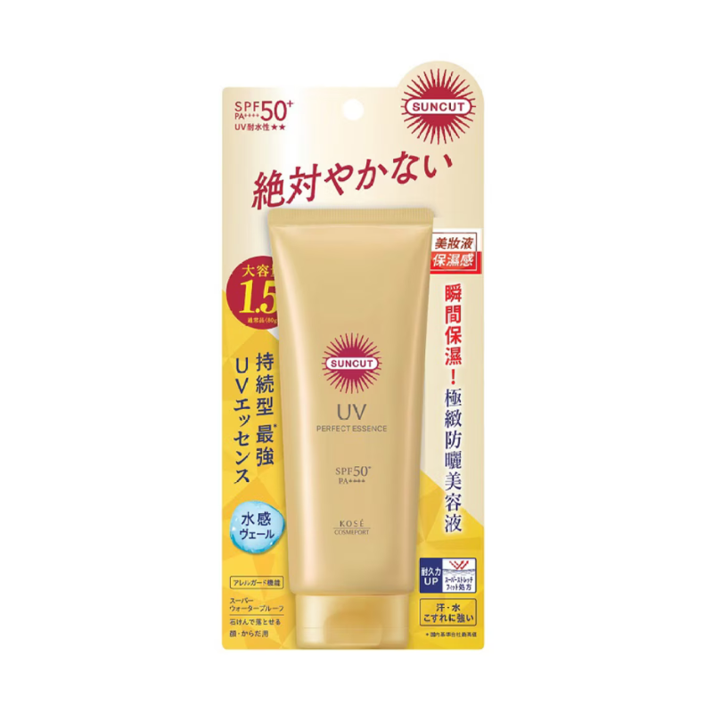 【日版】高絲Kose Suncut 超強防水防曬精華 Protect UV Perfect Essence Gel SPF50+ PA++++ 120g.