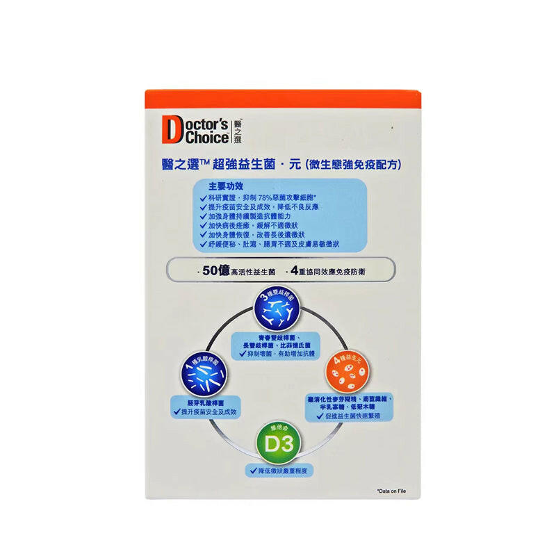 Doctor's Choice 醫之選 超強益生菌 ● 元 28包裝.