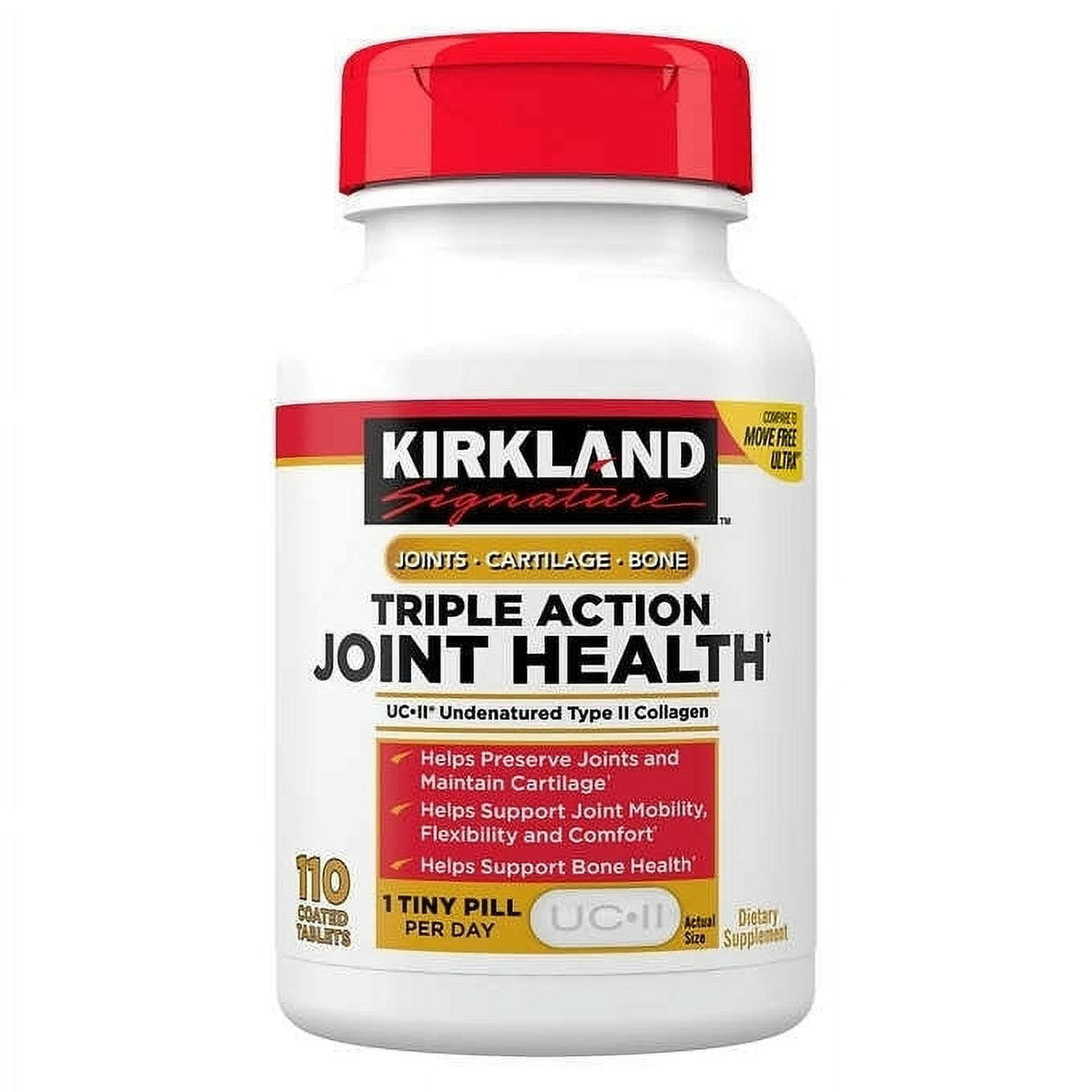 Kirkland Signature - 三重骨骼和關節健康 (膠原蛋白+透明質酸) 110粒.