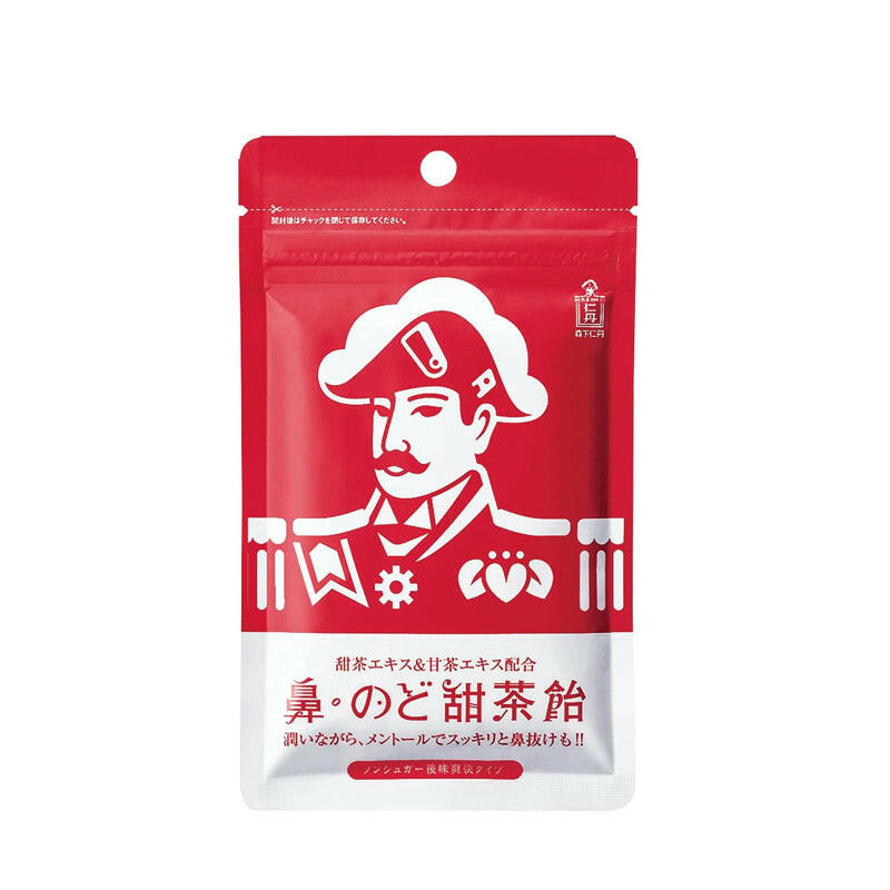 森下仁丹 鼻/喉甜茶糖獨立包裝【潤喉糖1袋217g日中提取物、甜茶提取物、甜茶提取物、生薑提取物】.