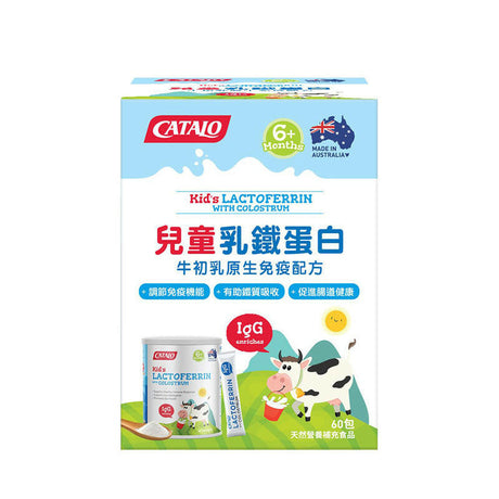 CATALO 家得路 兒童乳鐵蛋白牛初乳原生免疫配方 60包.