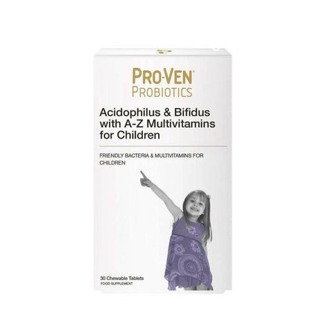 【英國】 PROVEN 兒童益生菌& AZ多種維他命營養補充劑4-16歲 (30粒咀嚼片).