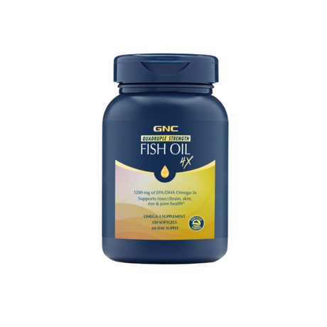 GNC美國 健安喜 4x 四倍鉑金魚油 120粒(1200mg EPA / DHA)(細樽).
