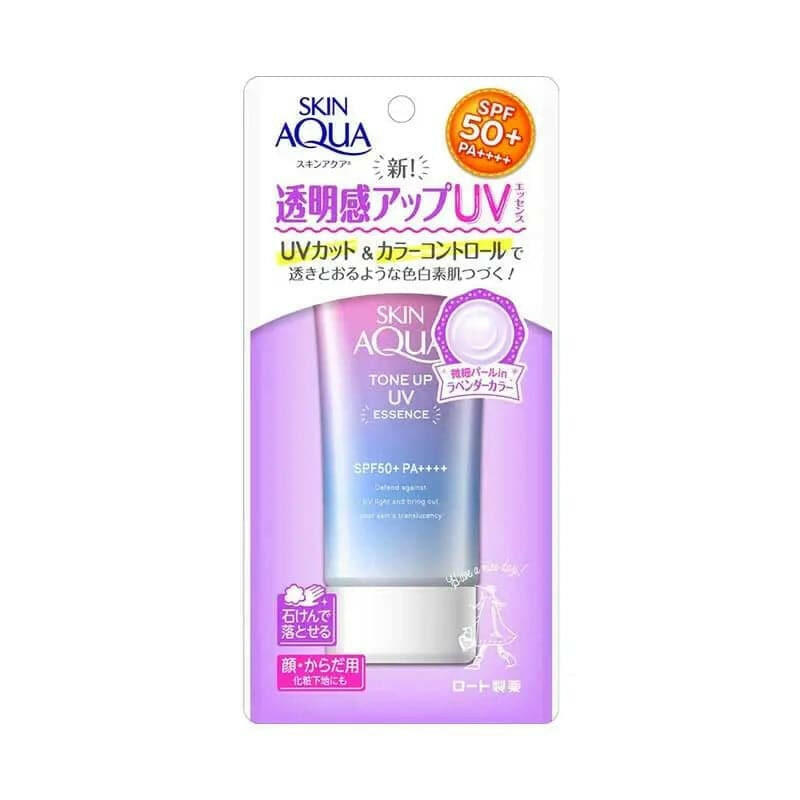 ROHTO/樂敦樂敦 - Skin Aqua 薰衣草防曬飾底乳 SPF50+ PA++++ 80g.