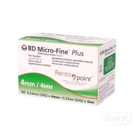 【特價,售完即止】歐洲版-BD Micro-Fine Pen Needle - 32g - 0.23mm x 4mm - by BD Medical 1盒 100支.
