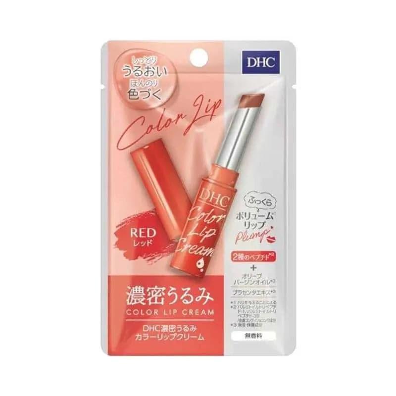 DHC/蝶翠詩 變色純橄欖潤唇膏<紅色> 1.5g.