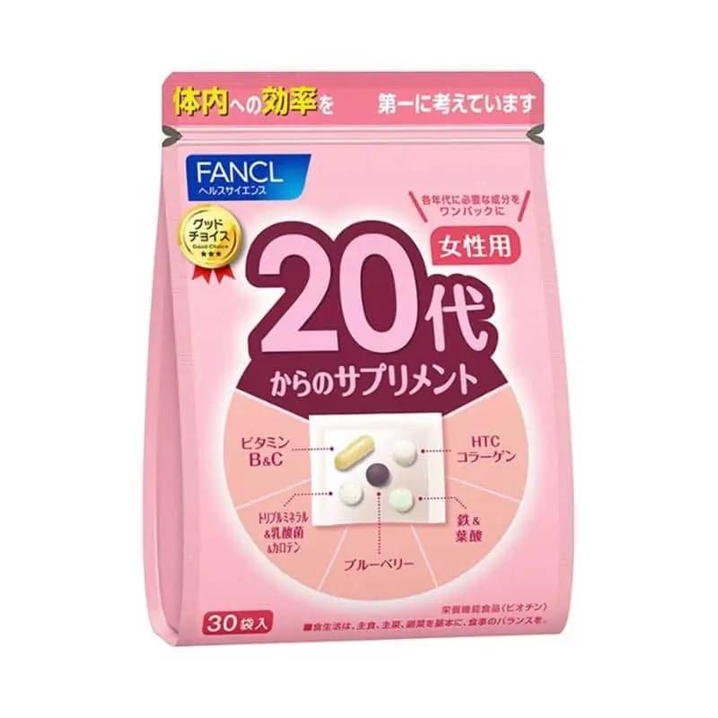 FANCL - 20代女士综合營養維生素 30日份 30袋 (1袋7粒)(平行進口貨品).