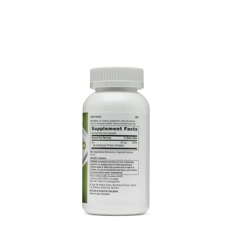 【溫和補鐵首選】GNC Gentlesorb Iron 鐵劑 90粒 | 專利緩釋技術 不傷胃 好吸收 | 改善貧血氣色 | 孕婦哺乳期適用 | 美國GNC官方授權 泰好批獨家供應.