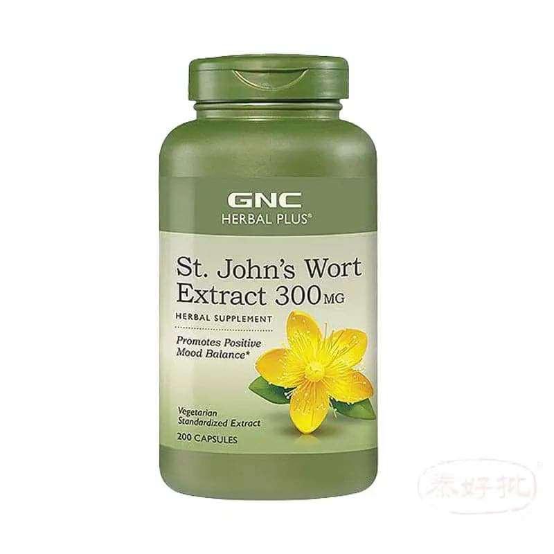GNC Herbal Plus St. John's Wort Extract 300 mg 聖約翰草萃取 (200顆素食膠囊).