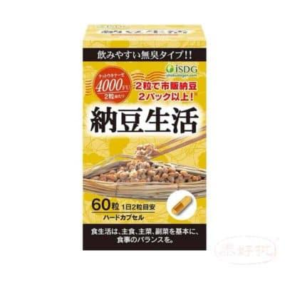 【日版】ISDG-日本納豆激酶 4000FU 膠囊 納豆生活60粒.
