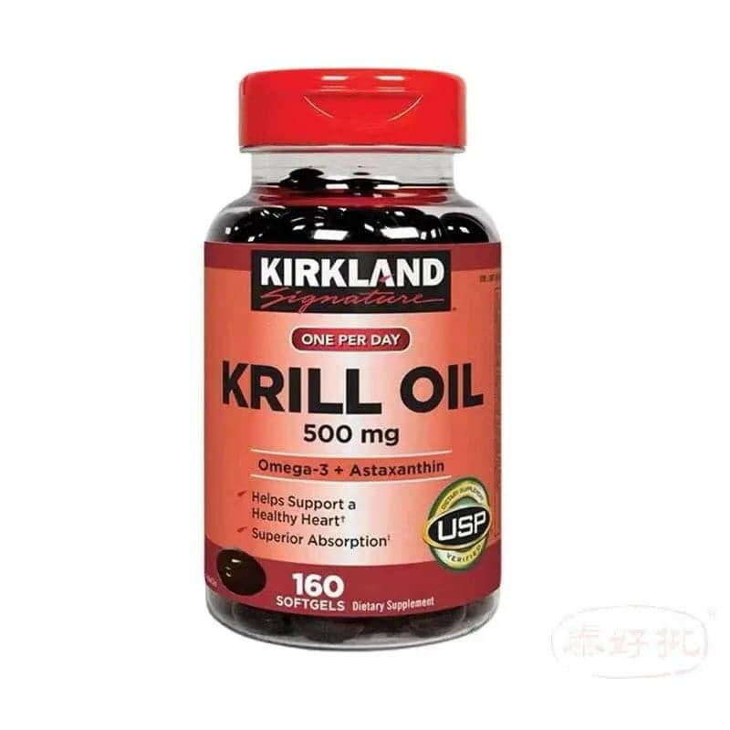 Kirkland Krill Oil 500mg 南極磷蝦油 500mg – 180粒軟膠囊.