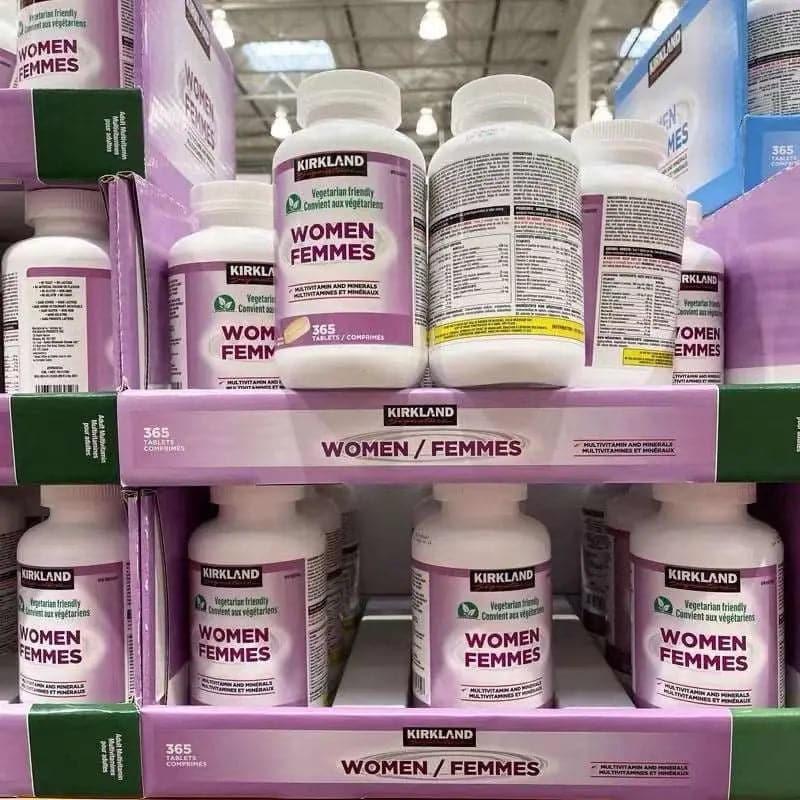 Kirkland Signature - 女士多種維他命礦物質 365粒 超值裝 素食配方.