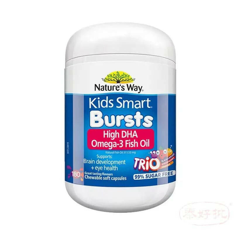 澳洲 佳思敏 NATURE'S WAY 兒童三色魚油180粒.