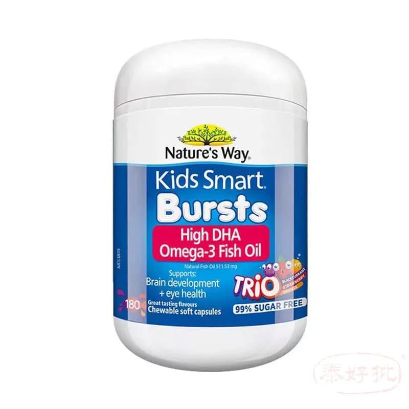 澳洲 佳思敏 NATURE'S WAY 兒童三色魚油180粒.