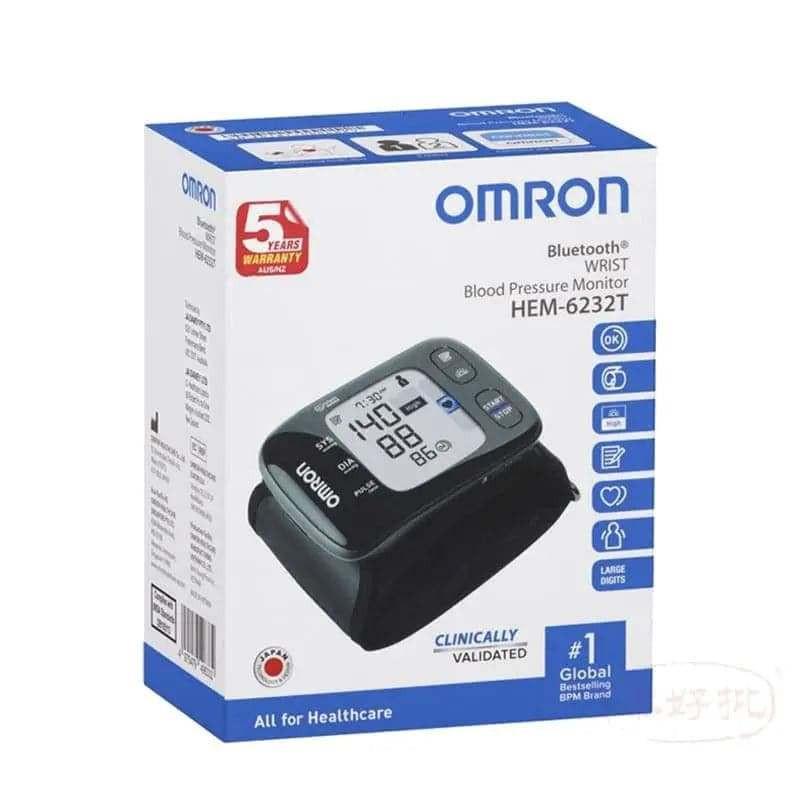 OMRON 歐姆龍 - 藍牙智能一體式手腕血壓計 HEM-6232T.