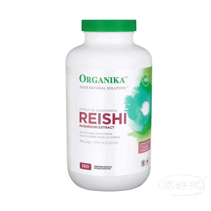 【加拿大版】ORGANIKA - Reishi Mushroom Extract (250 mg) 360 Vcapsules.