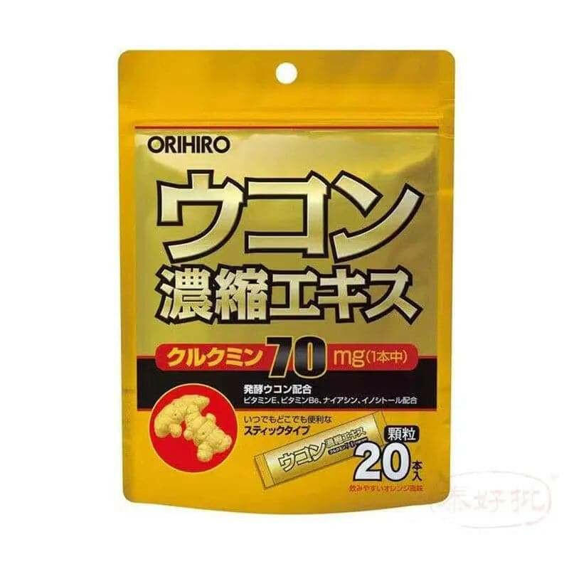 日本 Orihiro 解酒護肝 濃縮薑黃萃取精華顆粒 姜黃素 (1.5g x 20包).