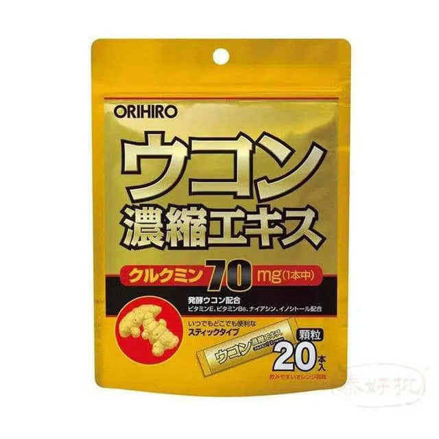 日本 Orihiro 解酒護肝 濃縮薑黃萃取精華顆粒 姜黃素 (1.5g x 20包).