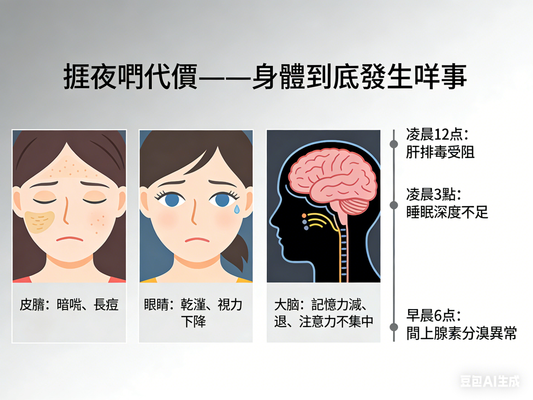 從深夜奮戰到清晨回血，營養師教你揀對補充品