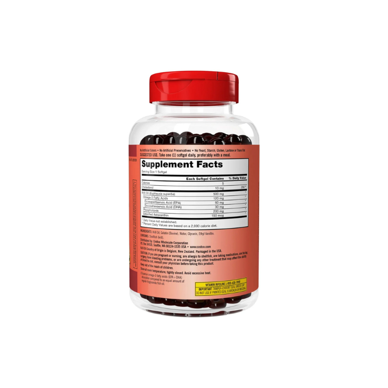 Kirkland Krill Oil 500mg 南極磷蝦油 500mg – 180粒軟膠囊