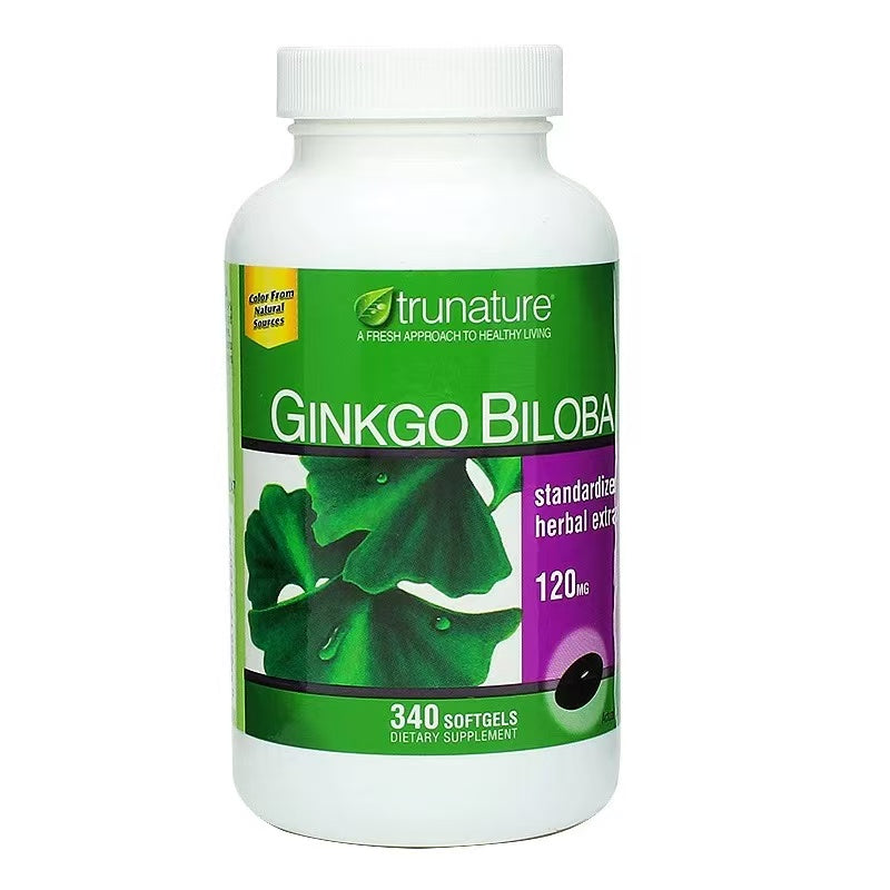 TruNature Ginkgo Biloba 草本銀杏精華 340粒｜美國原裝｜增強記憶・促進循環・延緩老化