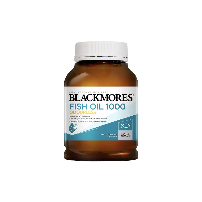 Blackmores Odourless Fish Oil 1000mg 400 Caps 無腥味魚油