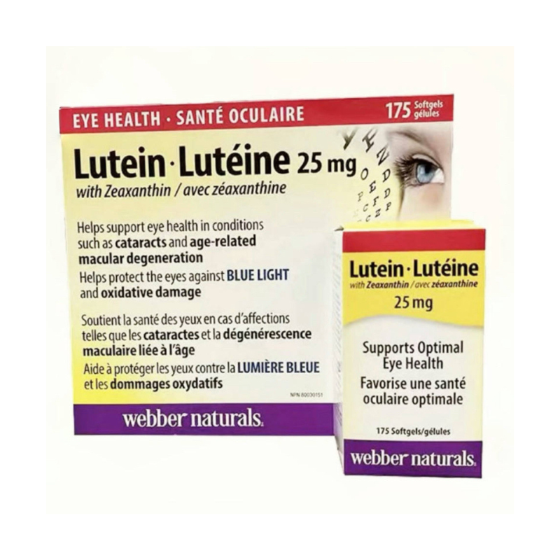 Webber Naturals - Extra Strength Eye-Protect Lutein Essence (25 mg) 175 Softgels