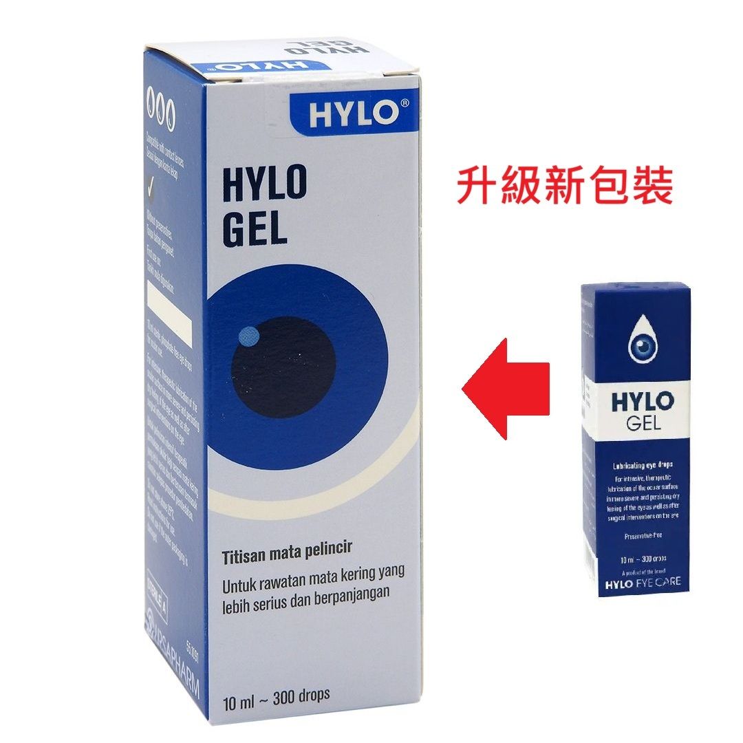 [With Chinese instructions] HYLO-GEL Eye Drops 10ml