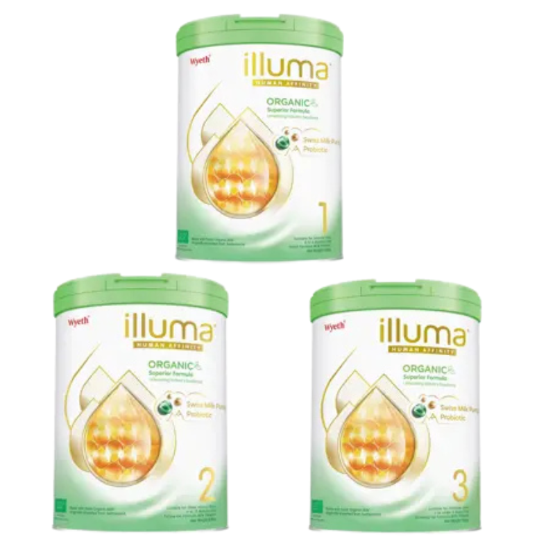 【歐盟有機認證】Wyeth ILLUMA嬰兒配方奶粉 900克｜0-6個月・全乳糖配方・DHA+ARA｜泰好批全球冷鏈直送