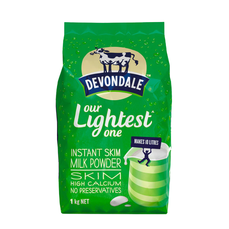 澳洲 Devondale 德運高鈣脫脂成人奶粉1KG（綠色）.