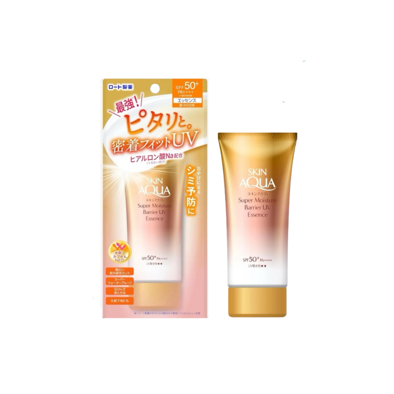 樂敦製藥  SKIN AQUA 超水潤防護金瓶系列 防曬精華 SPF50+／PA++++ 70g.