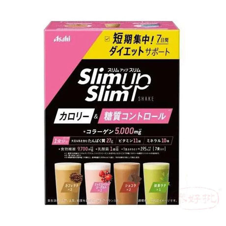 ASAHI 朝日 (3件裝) 7食分 SLIM UP SLIM 高纖膠原蛋白雜錦口味奶昔 420g 泰好批—網絡批發直銷