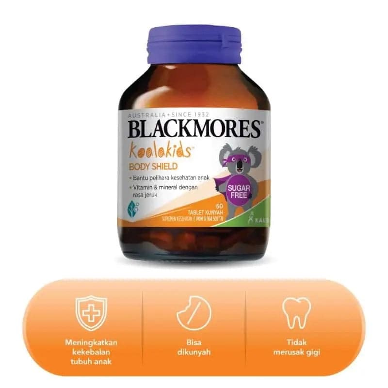 Blackmores Kids Body Shield Suplemen [60 Tablets] 泰好批—網絡批發直銷