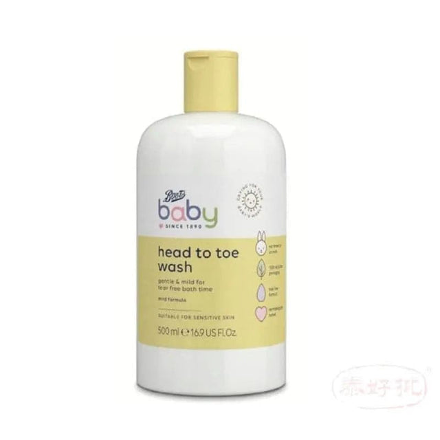 【英國Boots】Baby Head To Toe Wash Baby Soap Body Wash 500ml Boots