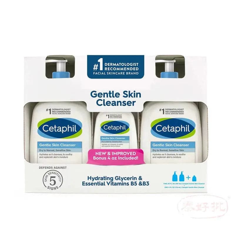 Cetaphil 舒特膚溫和潔膚露套裝 591ml*2支裝+118ml Cetaphil