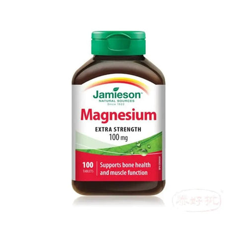 【香港行貨】Jamieson Magnesium Extra Strength 100mg 100's Jamieson