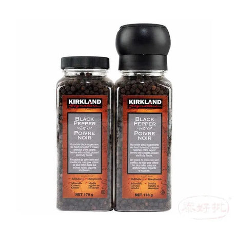 Kirkland Signature 黑胡椒與研磨機 Black Pepper with Grinder and Refill, 357g 泰好批—網絡批發直銷