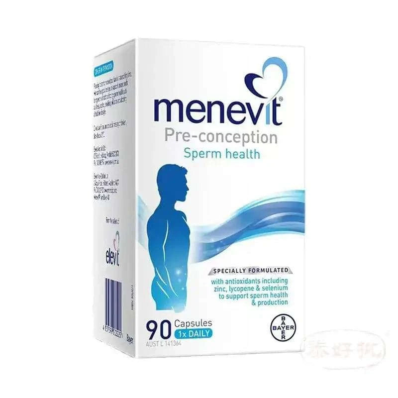 澳洲Bayer Menevit男士營養素，提升活力與精子質量，備孕關鍵營養直銷