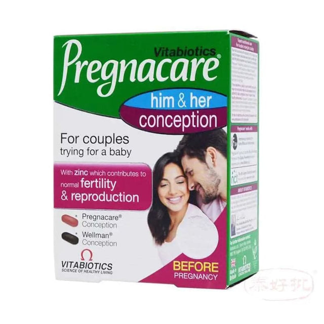 [英國] Pregnacare Vitabiotics His and Her Conception 60粒 泰好批—網絡批發直銷