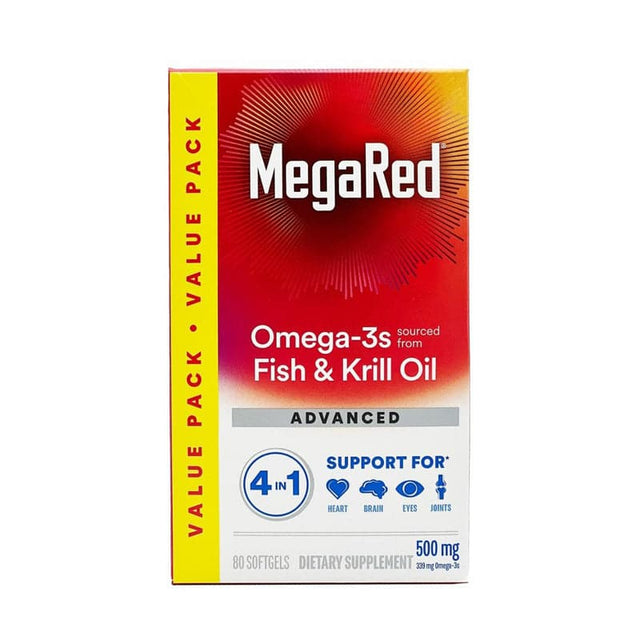 【美國版】MegaRed Advanced 4in1 500mg, 40 Softgels 泰好批—網絡批發直銷