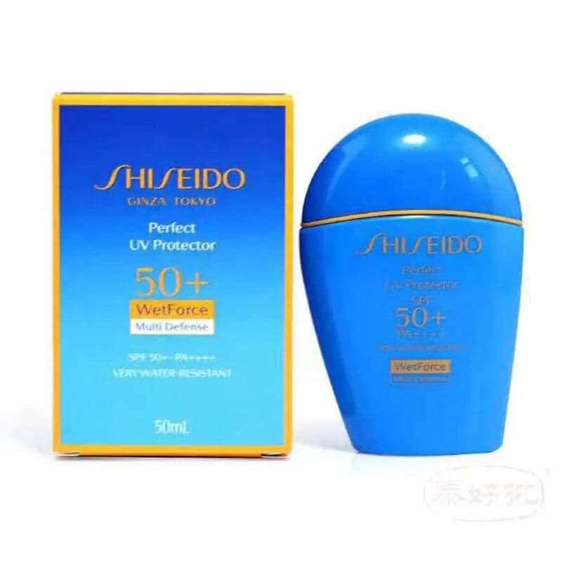 SHISEIDO防曬精華，終極保護與美肌，資生堂藍胖子輕香防曬露，高效防曬