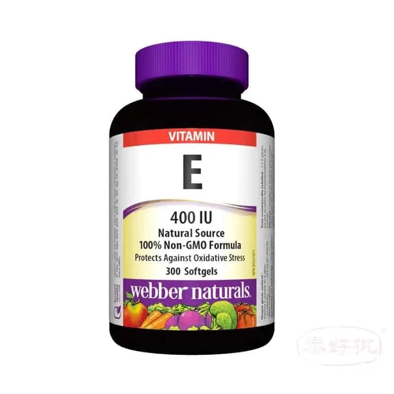 webber naturals - Vitamin E (400 IU) 300 softgels 泰好批—網絡批發直銷